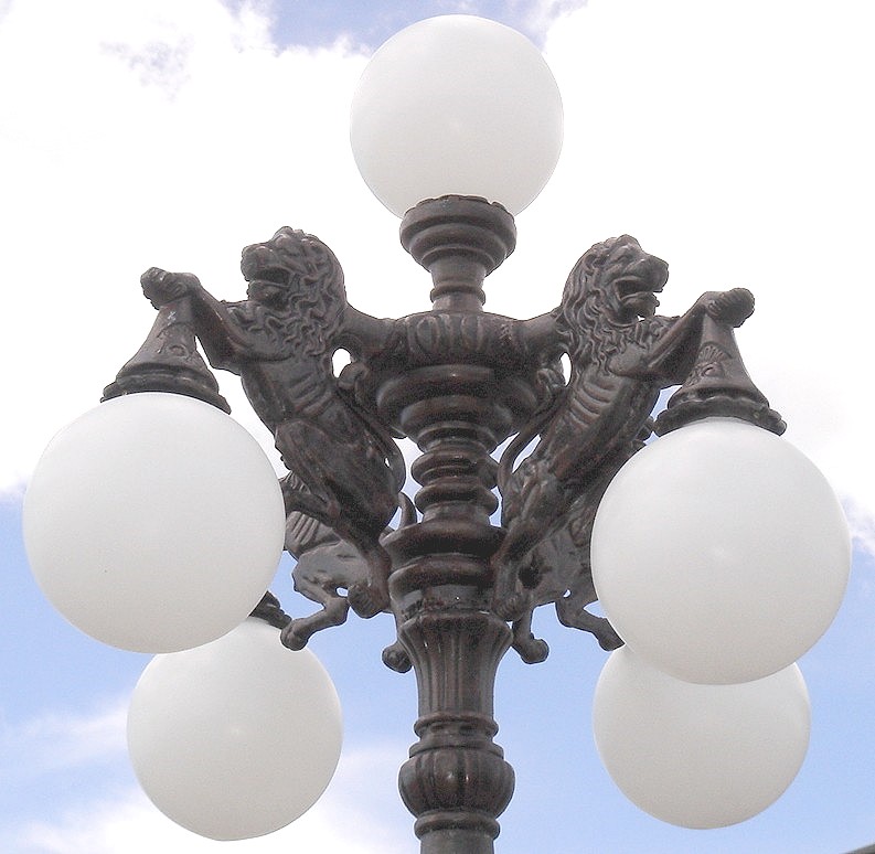 Lion Lamp Pole